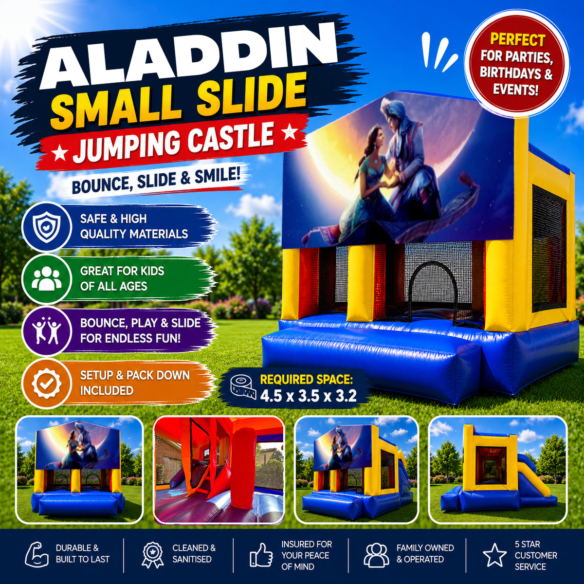 Aladdin Small Slide Jumping Castle