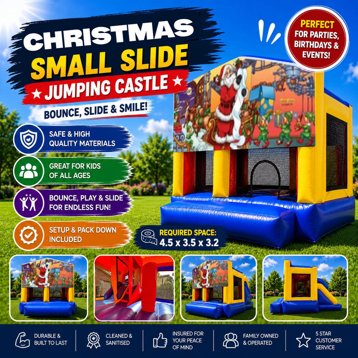 Christmas #1 Small Slide Jumping Castle