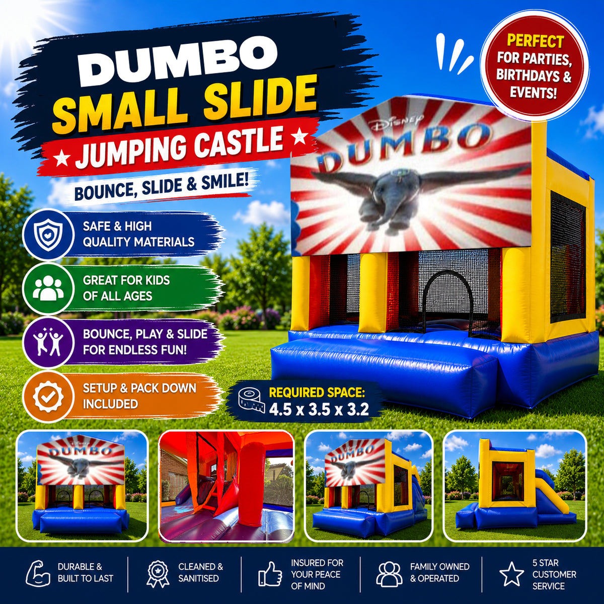 Dumbo Small Slide Jumping Castle