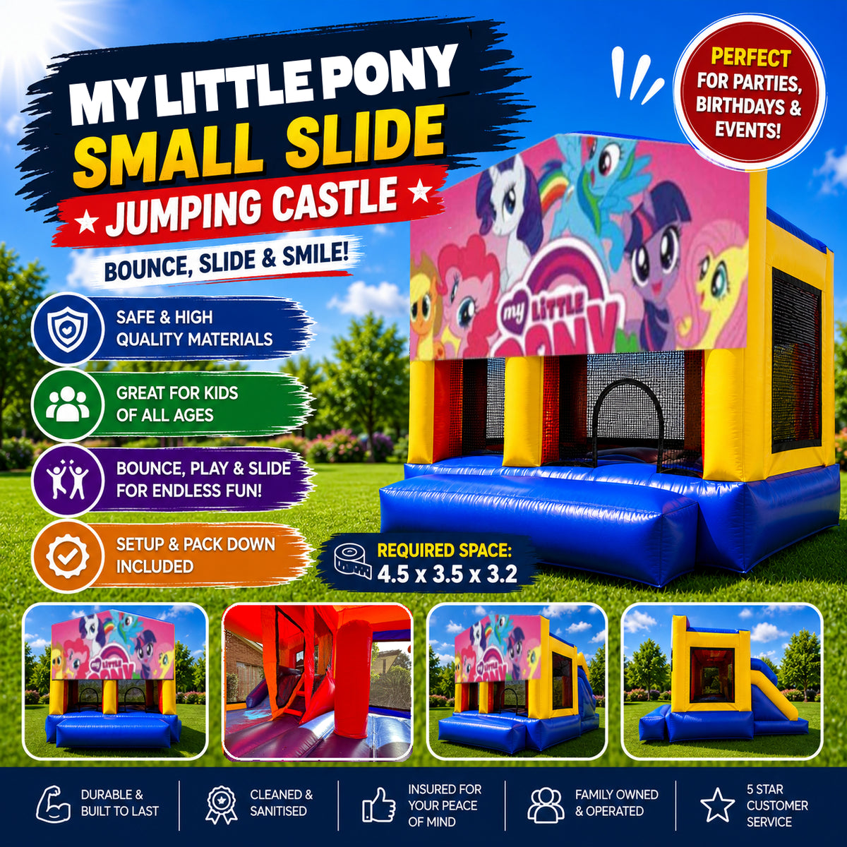My Little Pony Small Slide Jumping Castle