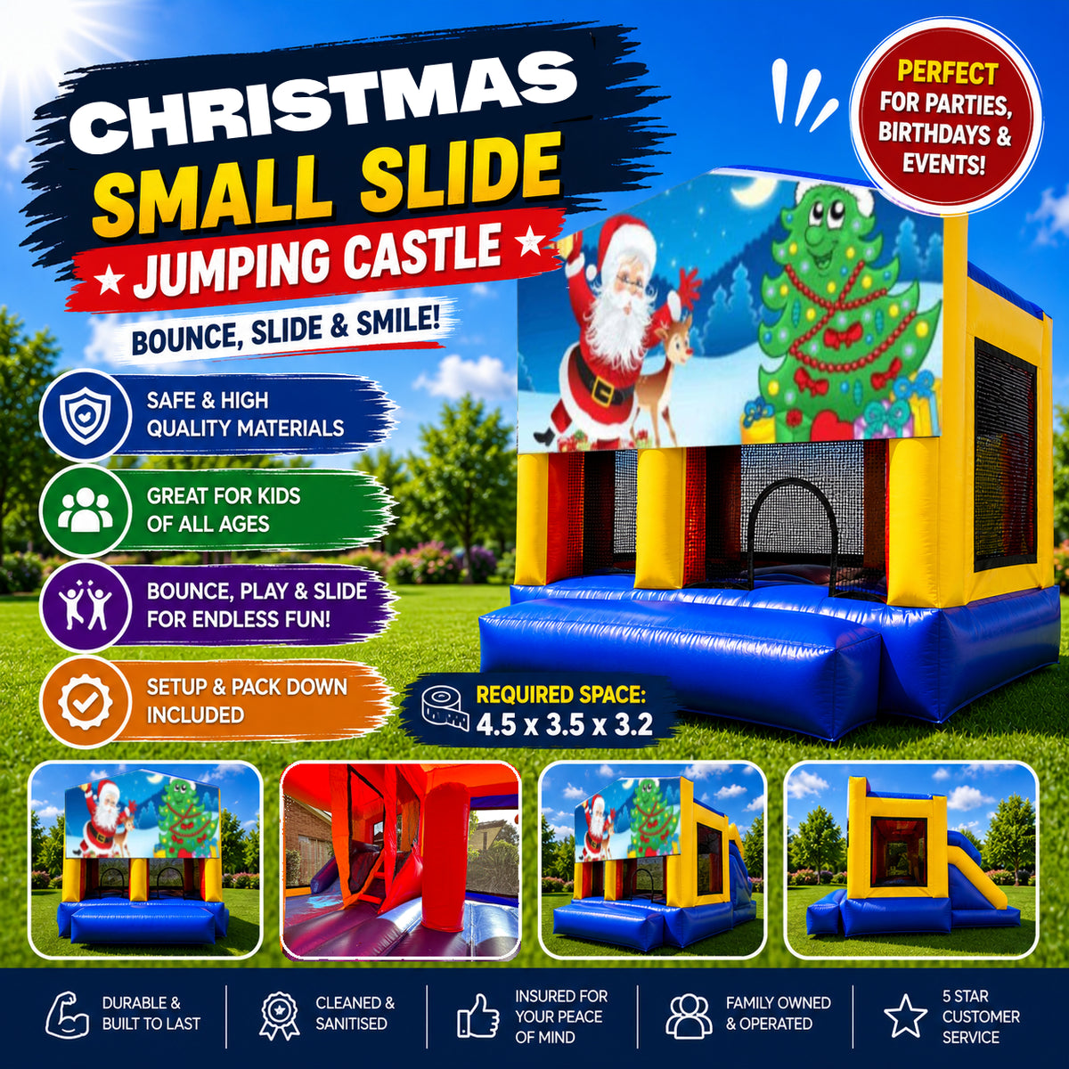 Christmas #2 Small Slide Jumping Castle