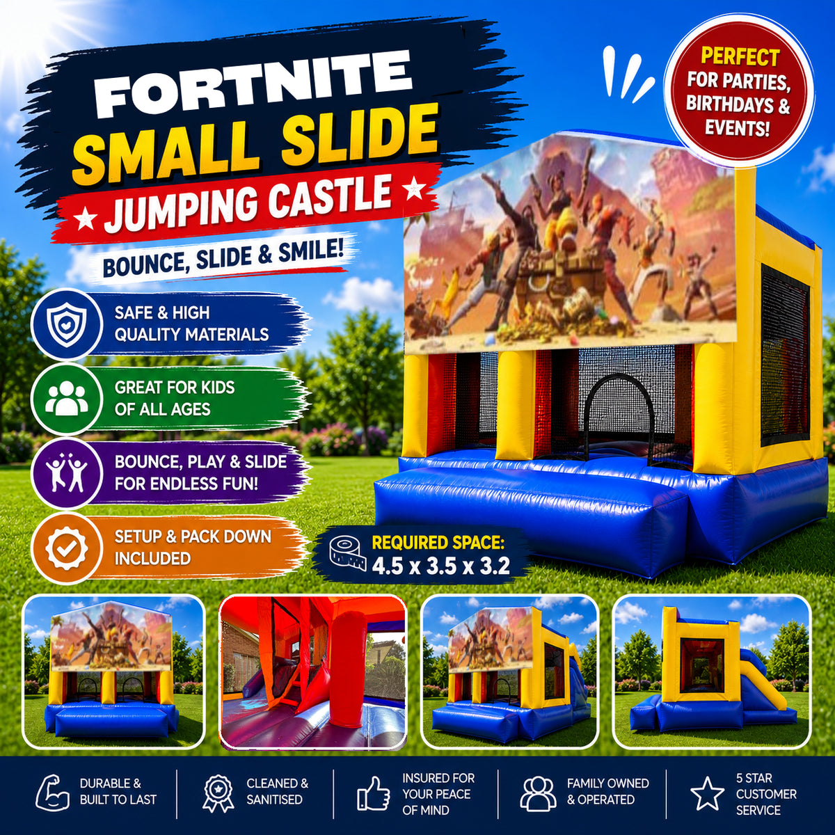 Fortnite Small Slide Jumping Castle