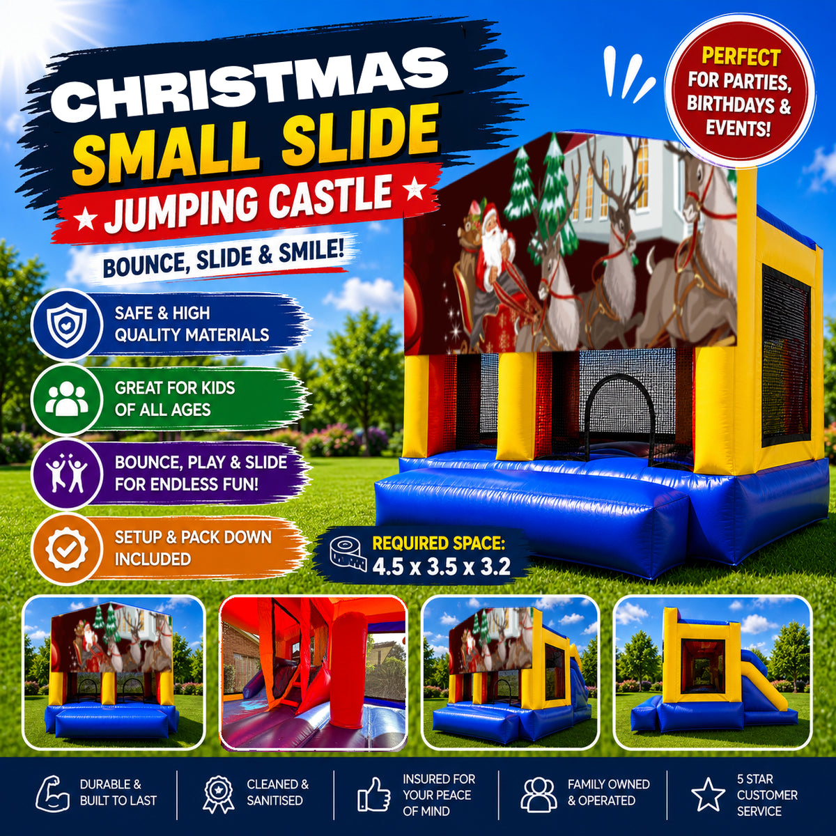 Christmas #6 Small Slide Jumping Castle