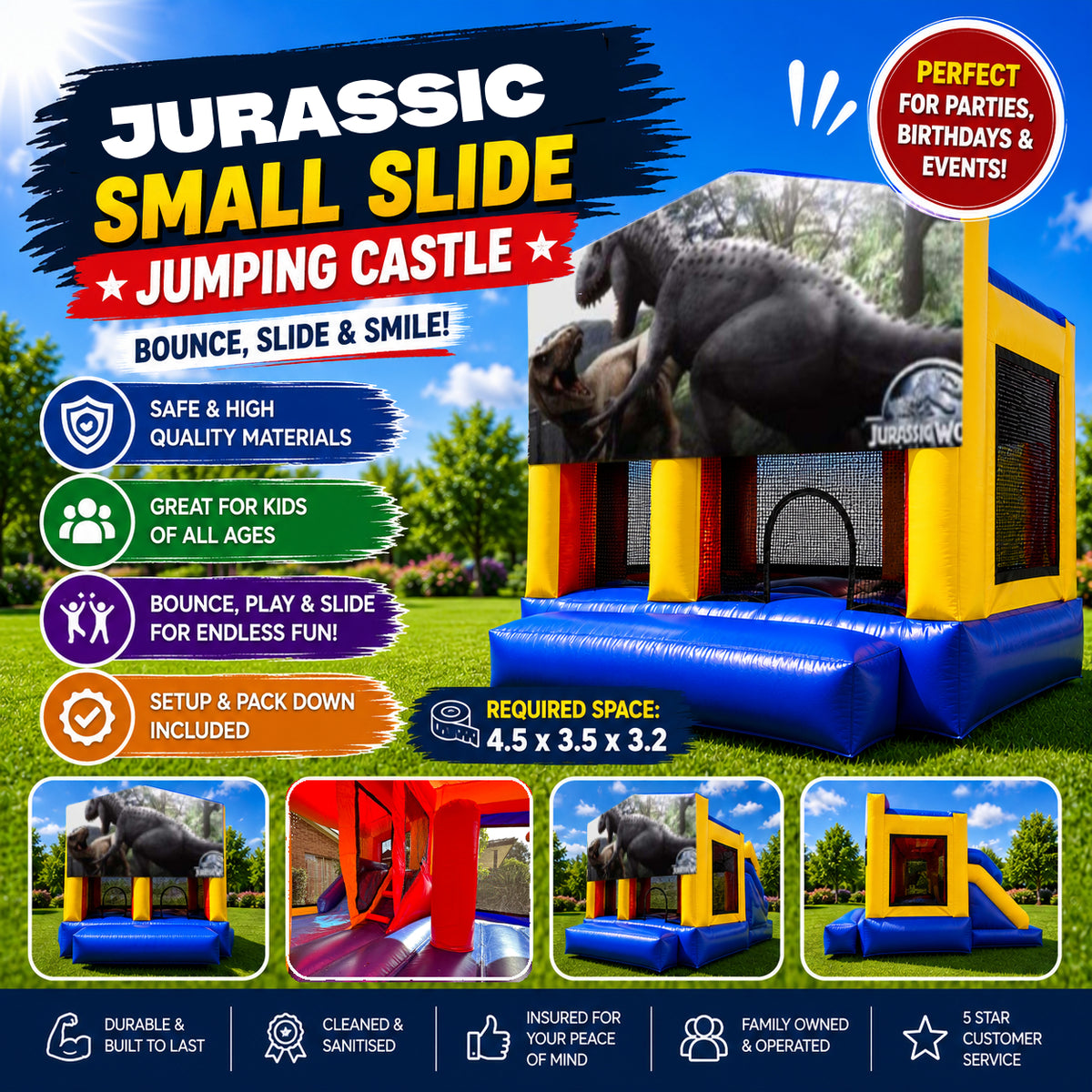 Jurassic Small Slide Jumping Castle
