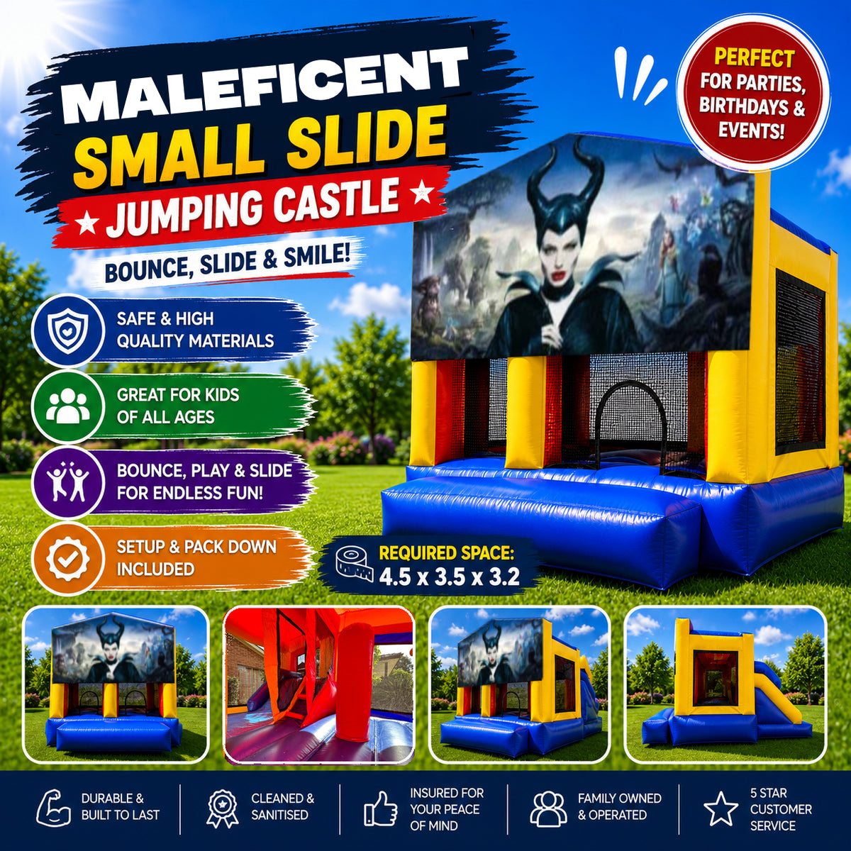 Maleficent Small Slide Jumping Castle