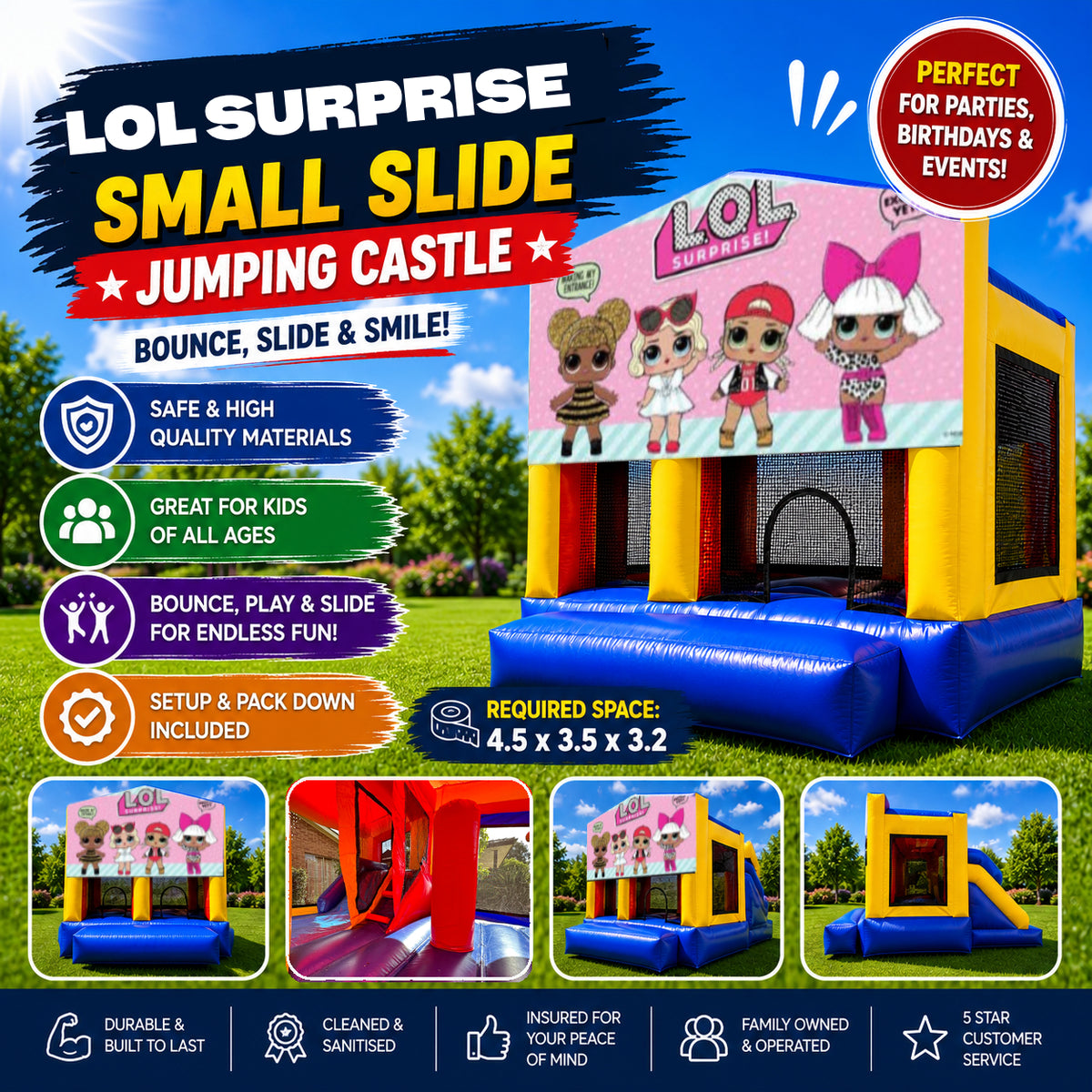 LOL Surprise Small Slide Jumping Castle