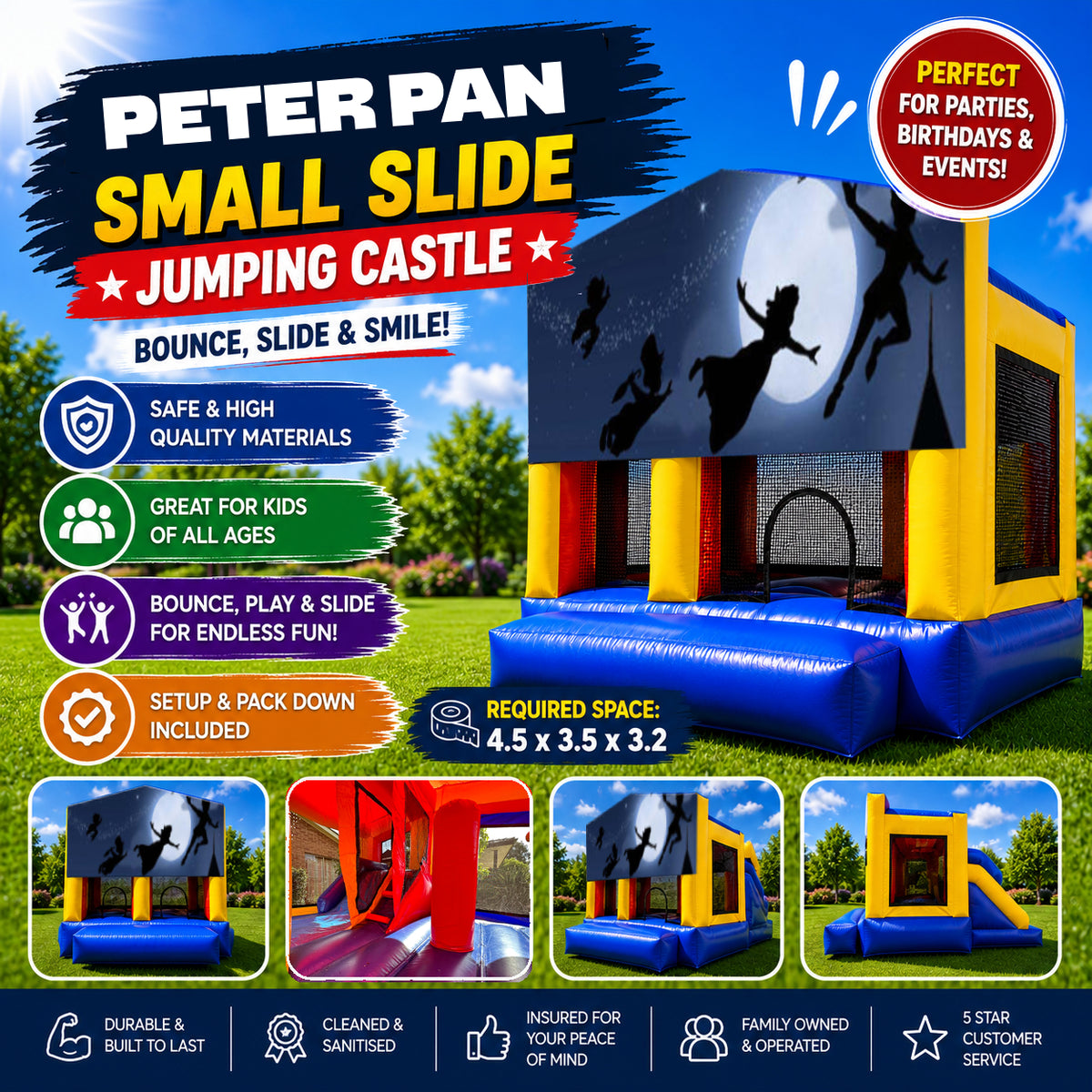 Peter Pan Small Slide Jumping Castle