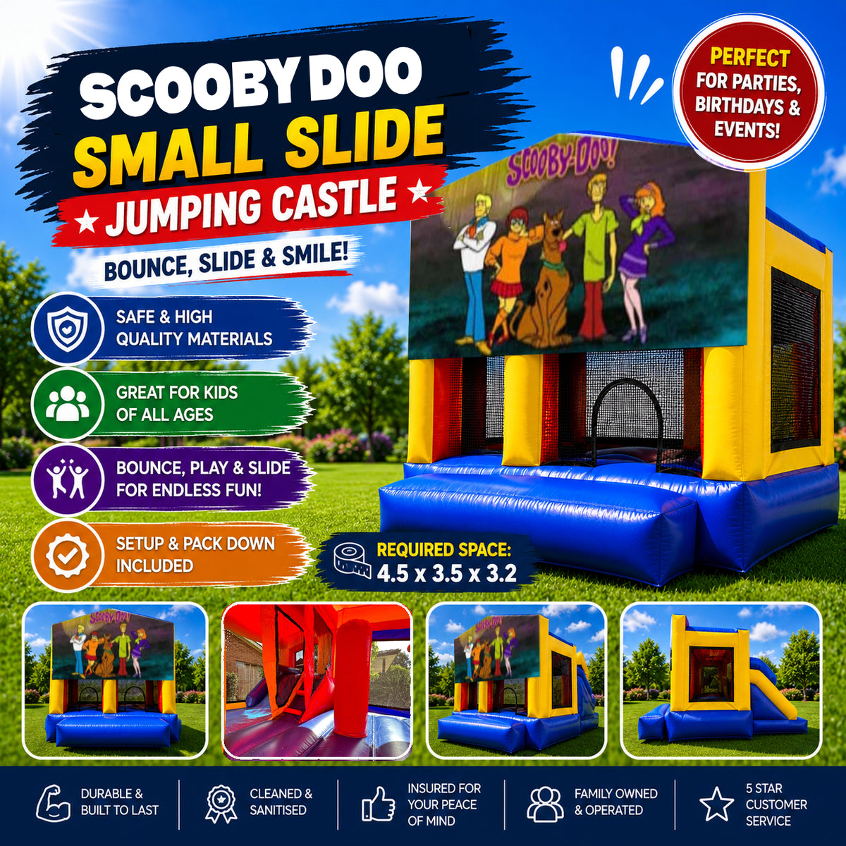 Scooby Doo Small Slide Jumping Castle