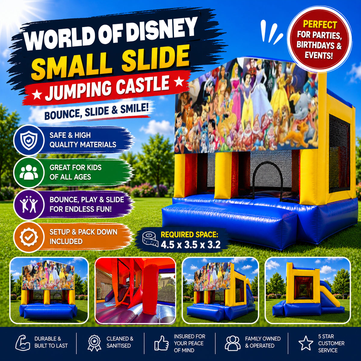 World of Disney Small Slide Jumping Castle