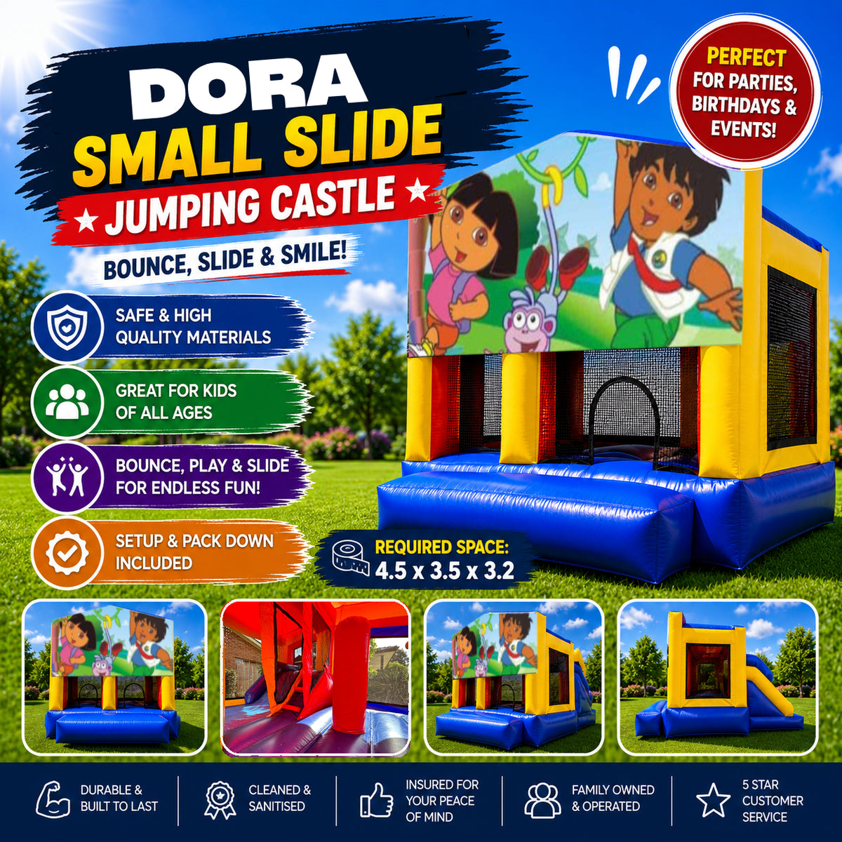 Dora Small Slide Jumping Castle