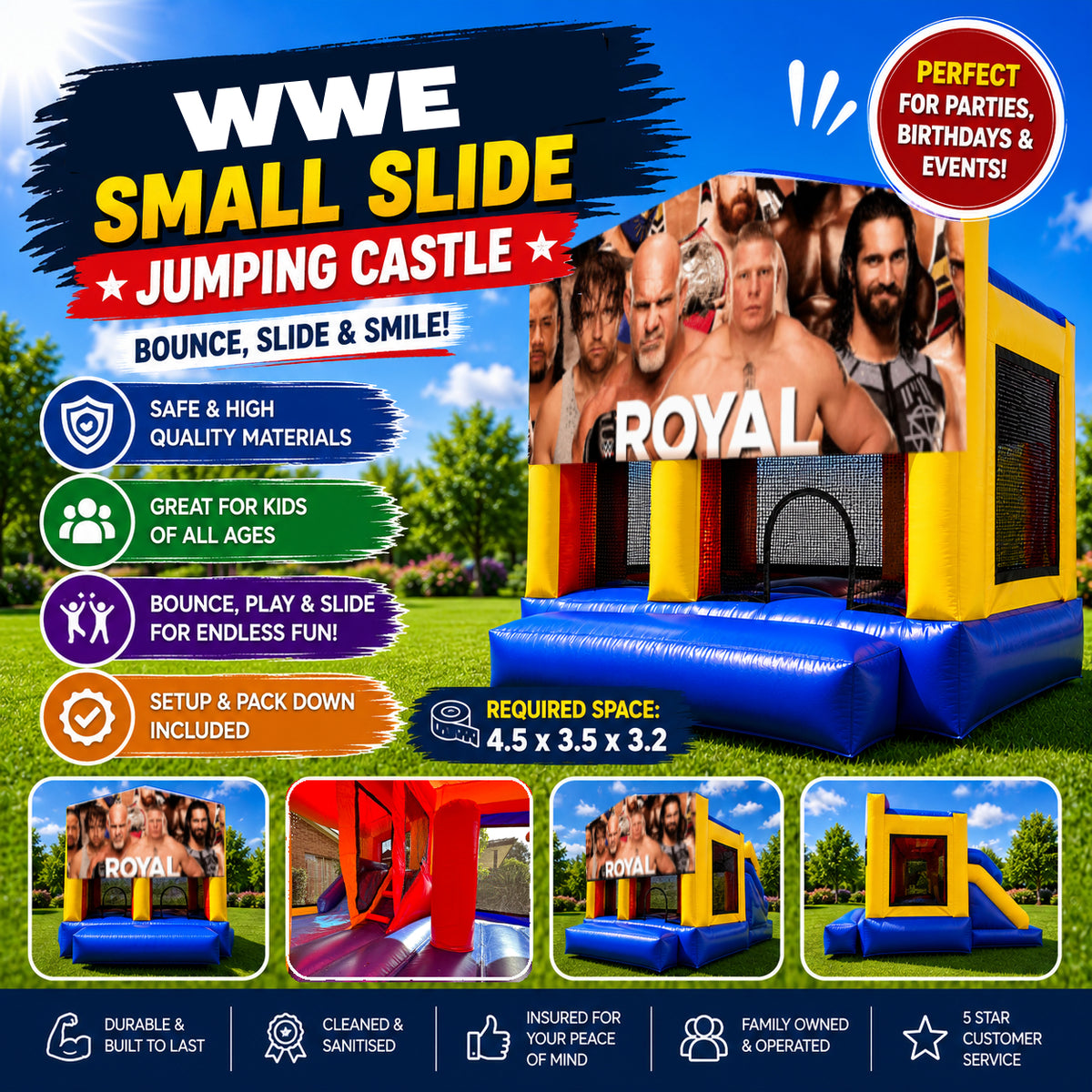 WWE Small Slide Jumping Castle