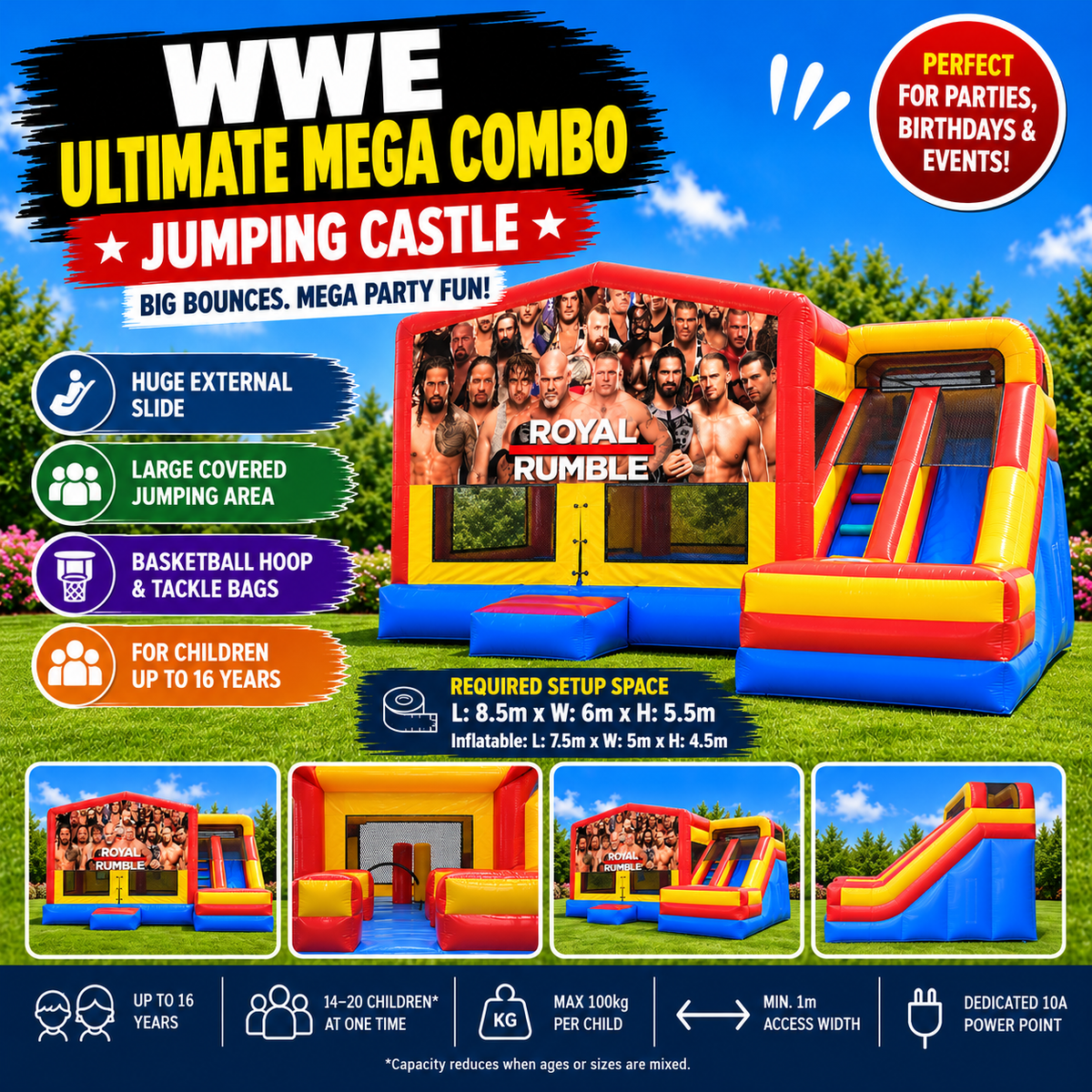 WWE Ultimate Mega Combo Jumping Castle