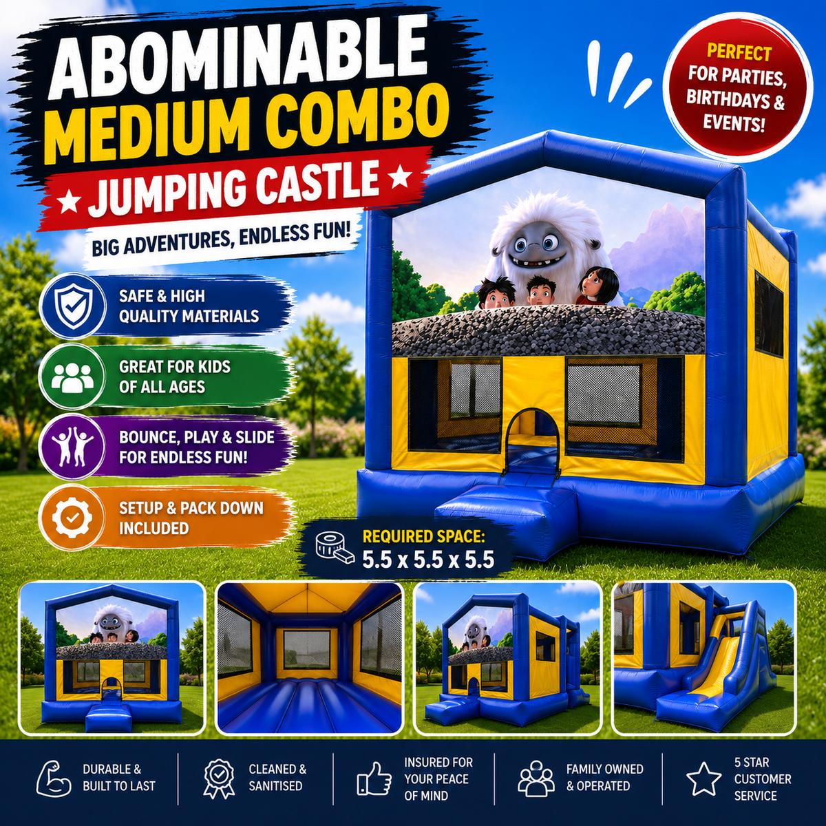 Abominable Medium Combo Jumping Castle