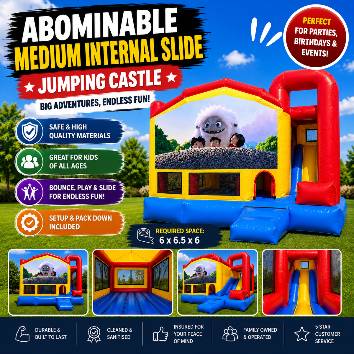 Abominable Medium Internal Slide Jumping Castle