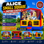 Alice in Wonderland #1 Small Square Jumping Castle