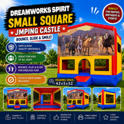 Dreamworks Spirit Small Square Jumping Castle