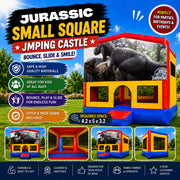 Jurassic Small Square Jumping Castle