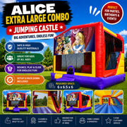 Alice in Wonderland #1 Extra Large Combo Jumping Castle