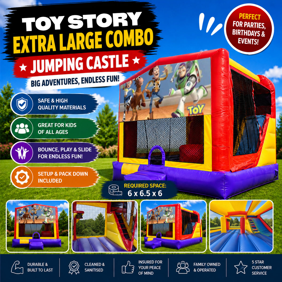 Toy Story Extra Large Combo Jumping Castle