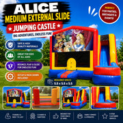 Alice in Wonderland #1 Medium External Slide Jumping Castle