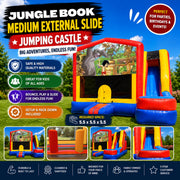 Jungle Book Medium External Slide Jumping Castle