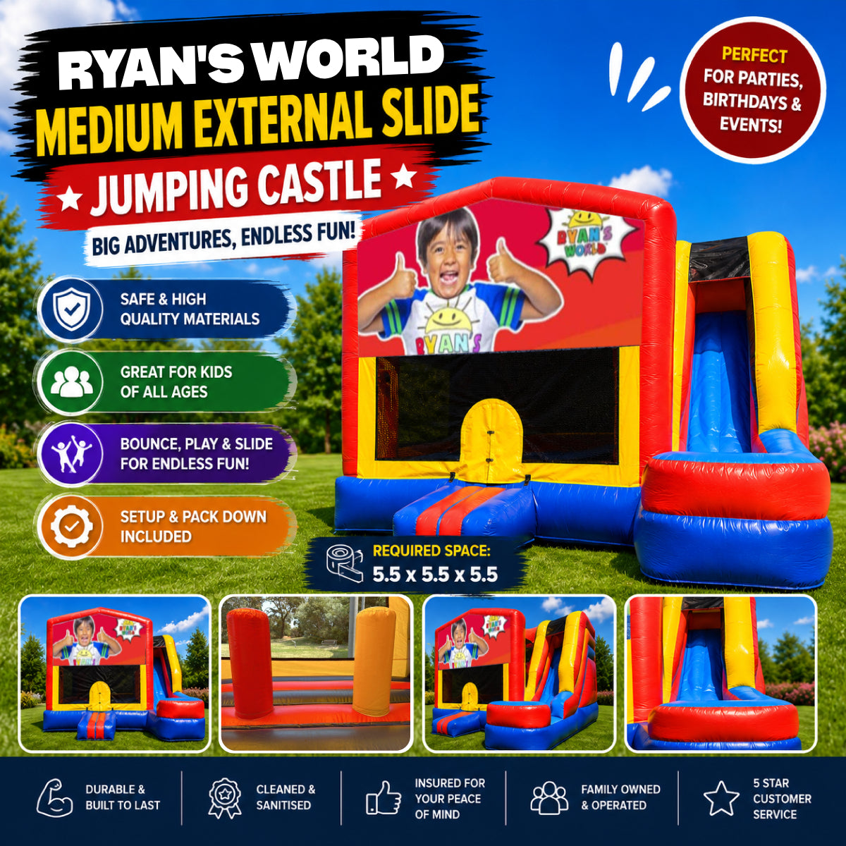 Ryan's World Medium External Slide