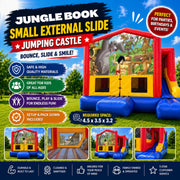 Jungle Book  Small External Slide Jumping Castle