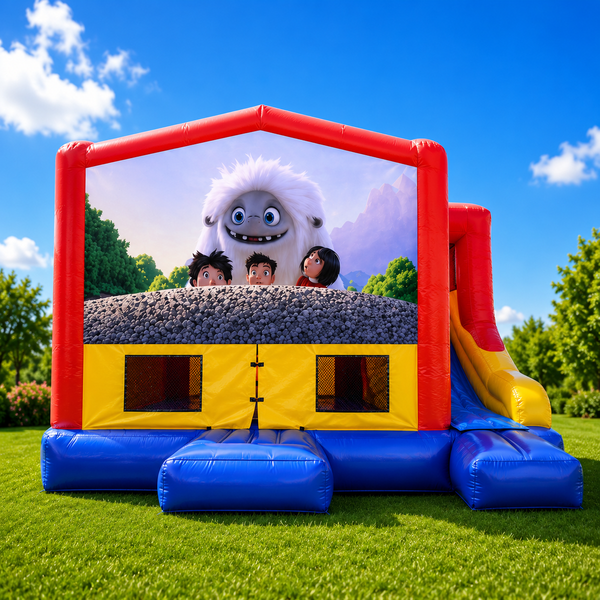 Abominable Small External Slide Jumping Castle