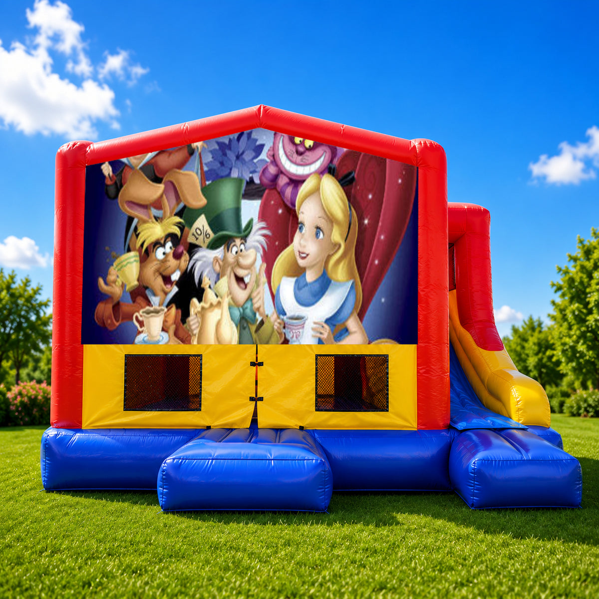 Alice in Wonderland #1  Small External Slide Jumping Castle