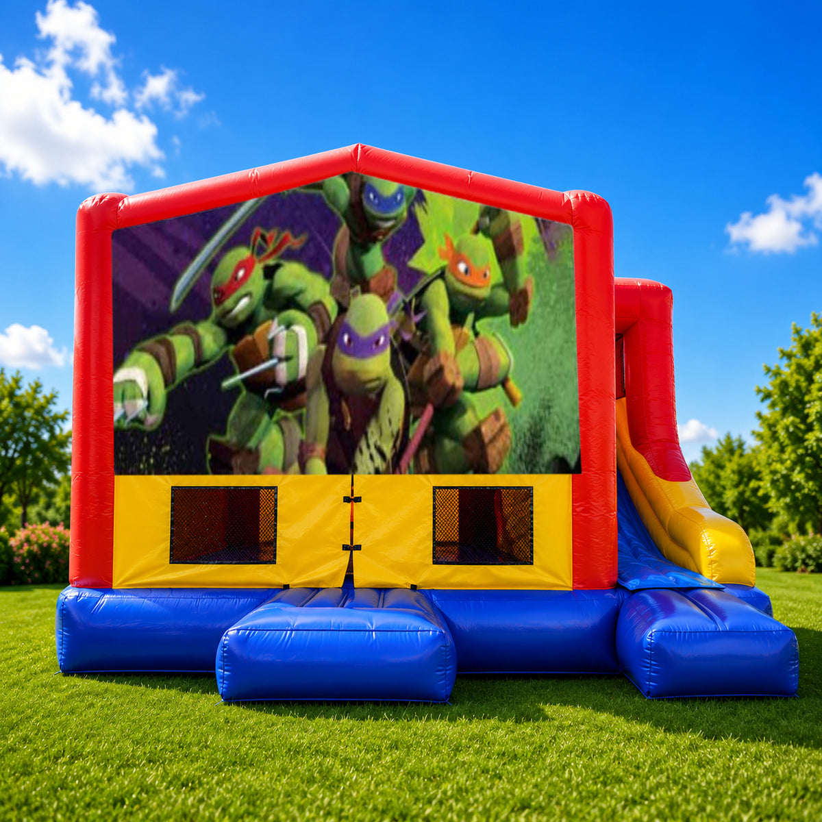 Ninja Turtles #2 Small External Slide Jumping Castle