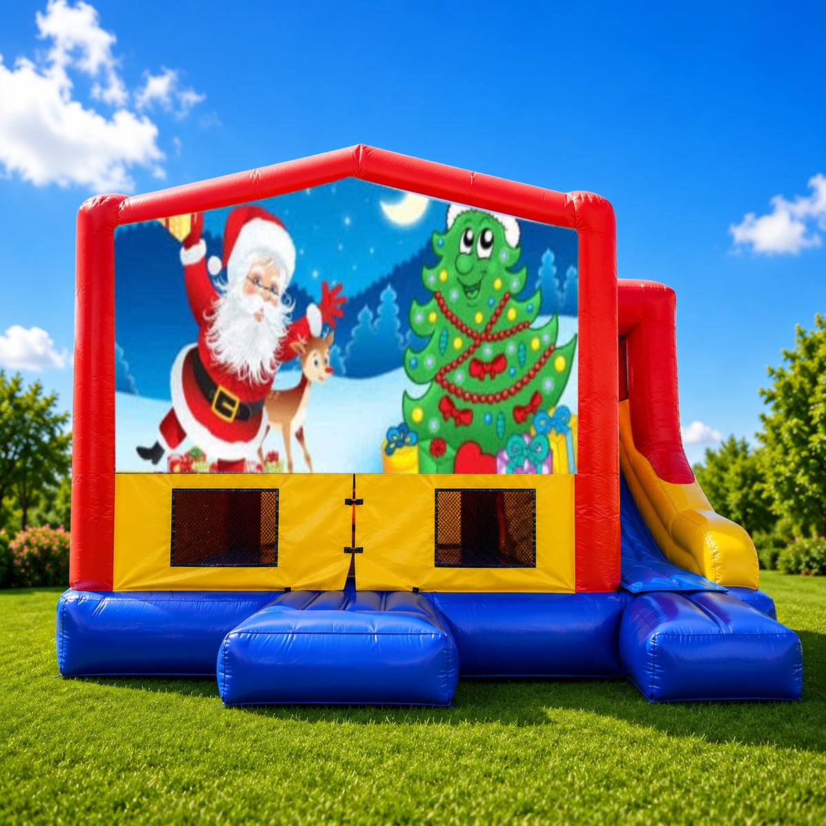 Christmas #2 Small External Slide Jumping Castle