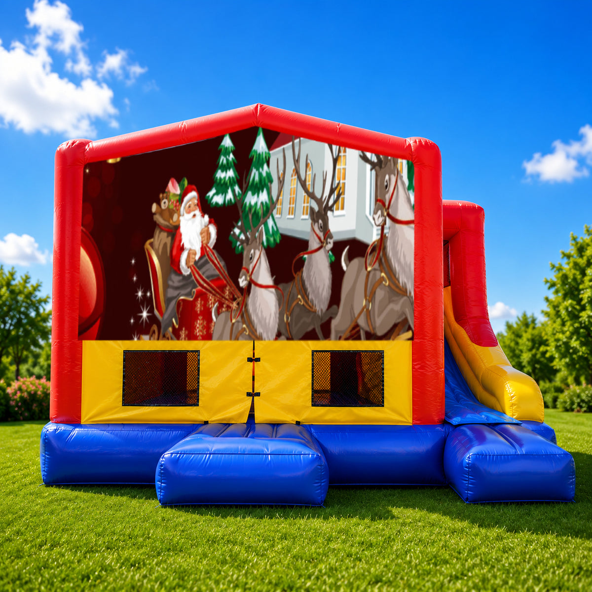 Christmas #6 Small External Slide Jumping Castle