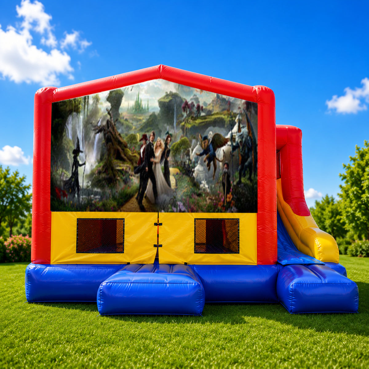 Alice in Wonderland #2 Small External Slide Jumping Castle