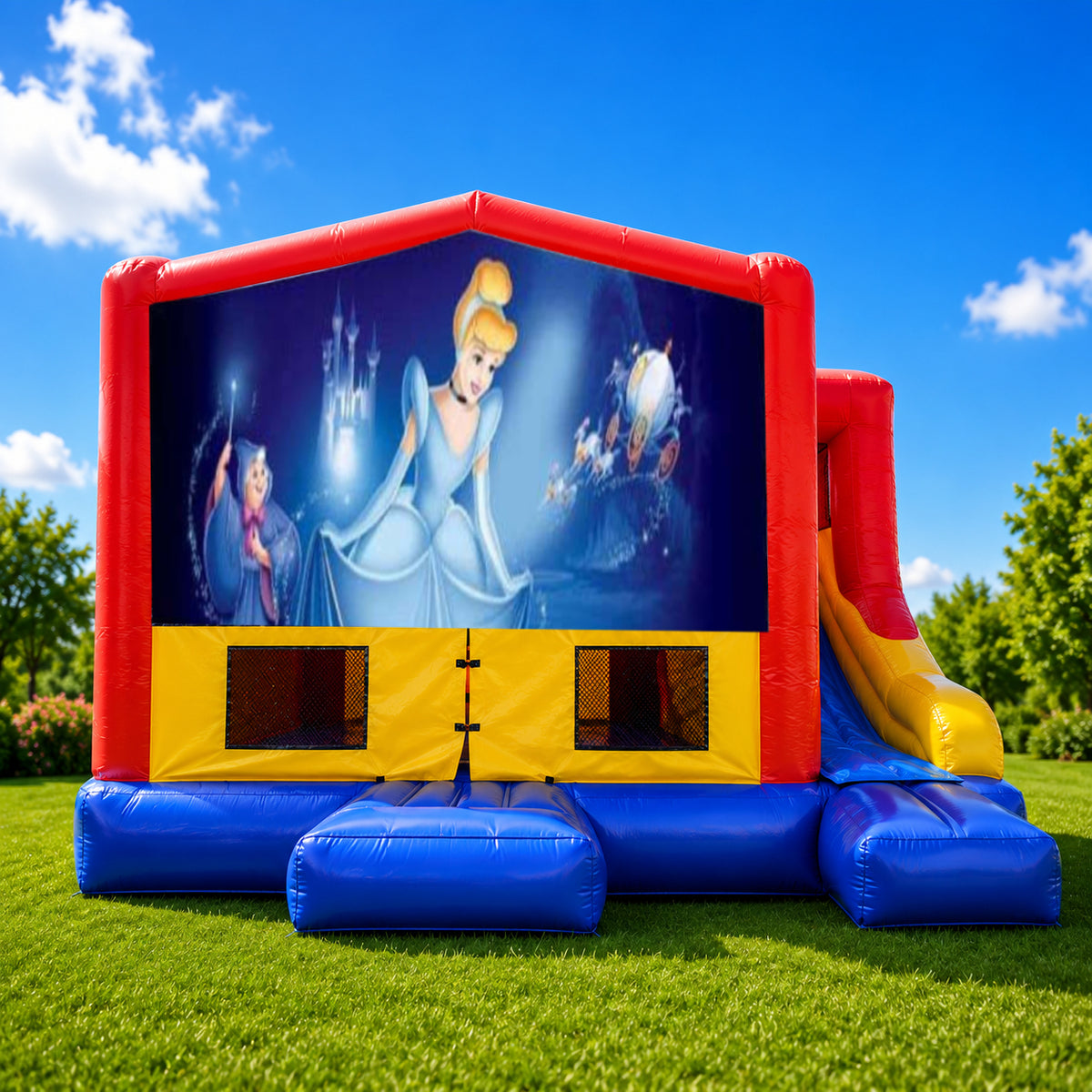 Cinderella  Small External Slide Jumping Castle