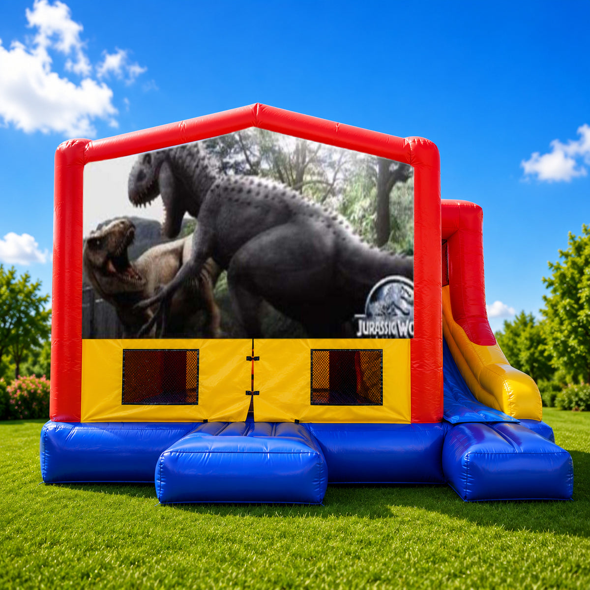Jurassic World Small External Slide Jumping Castle
