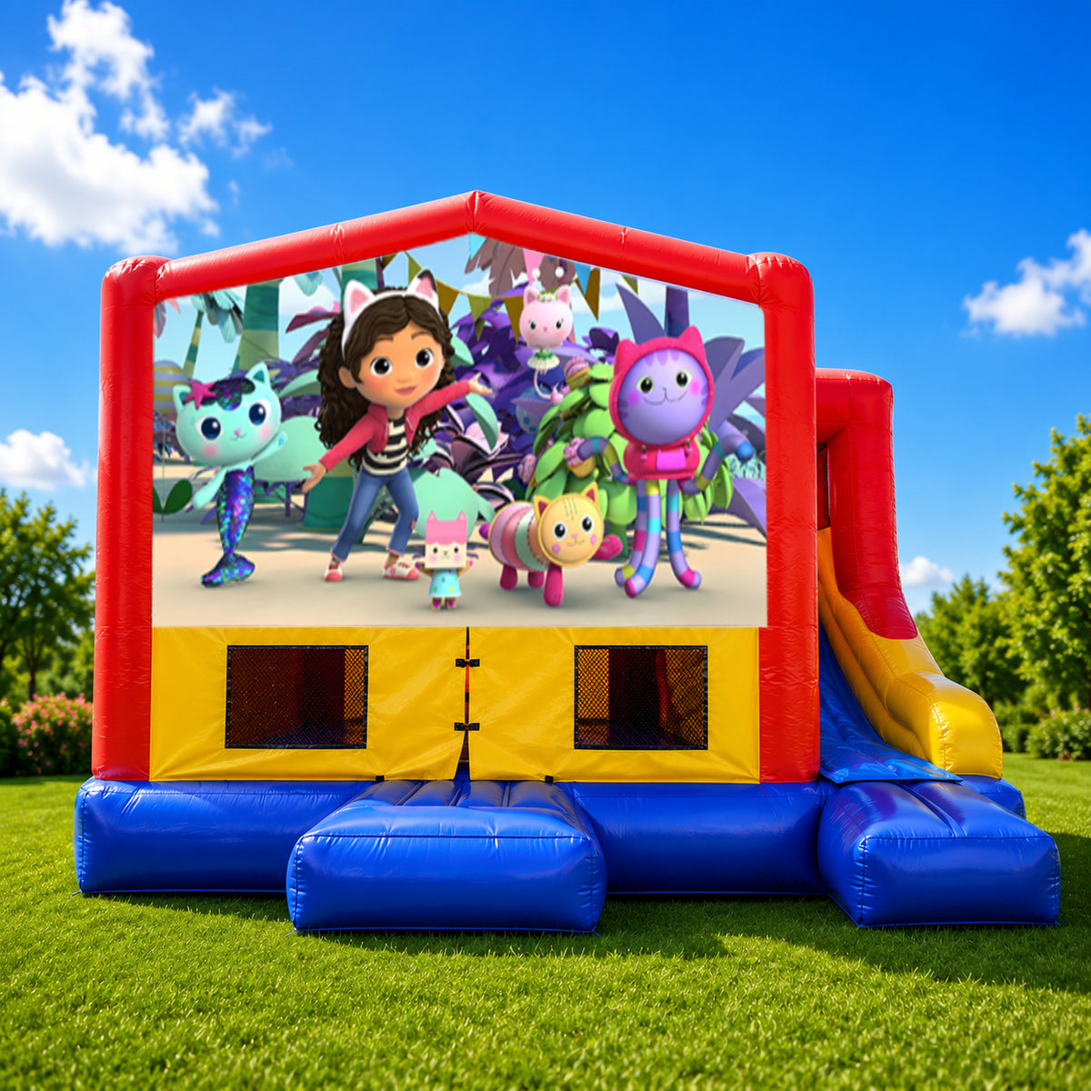 Gabby's Dollhouse  Small External Slide Jumping Castle