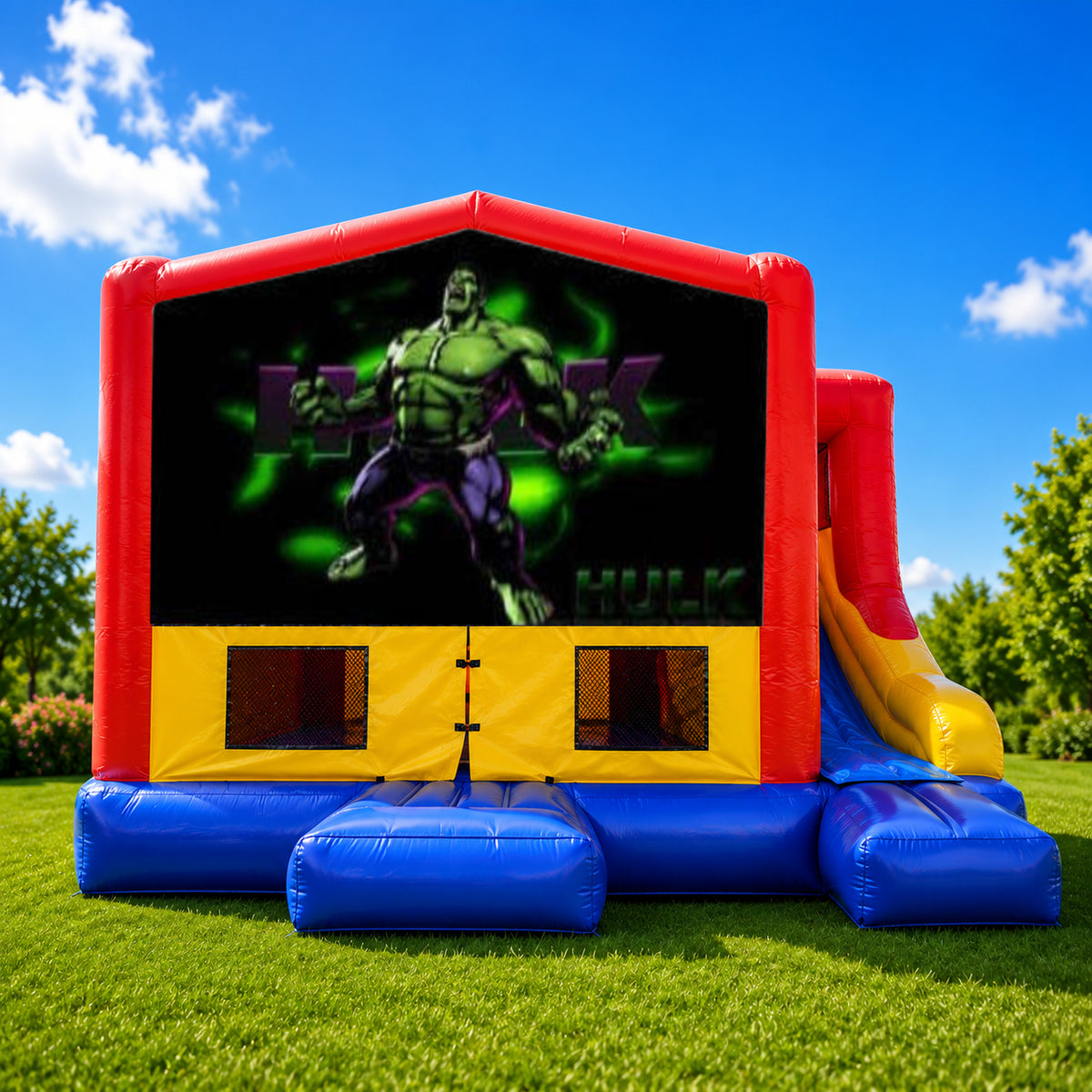 Hulk Small External Slide Jumping Castle
