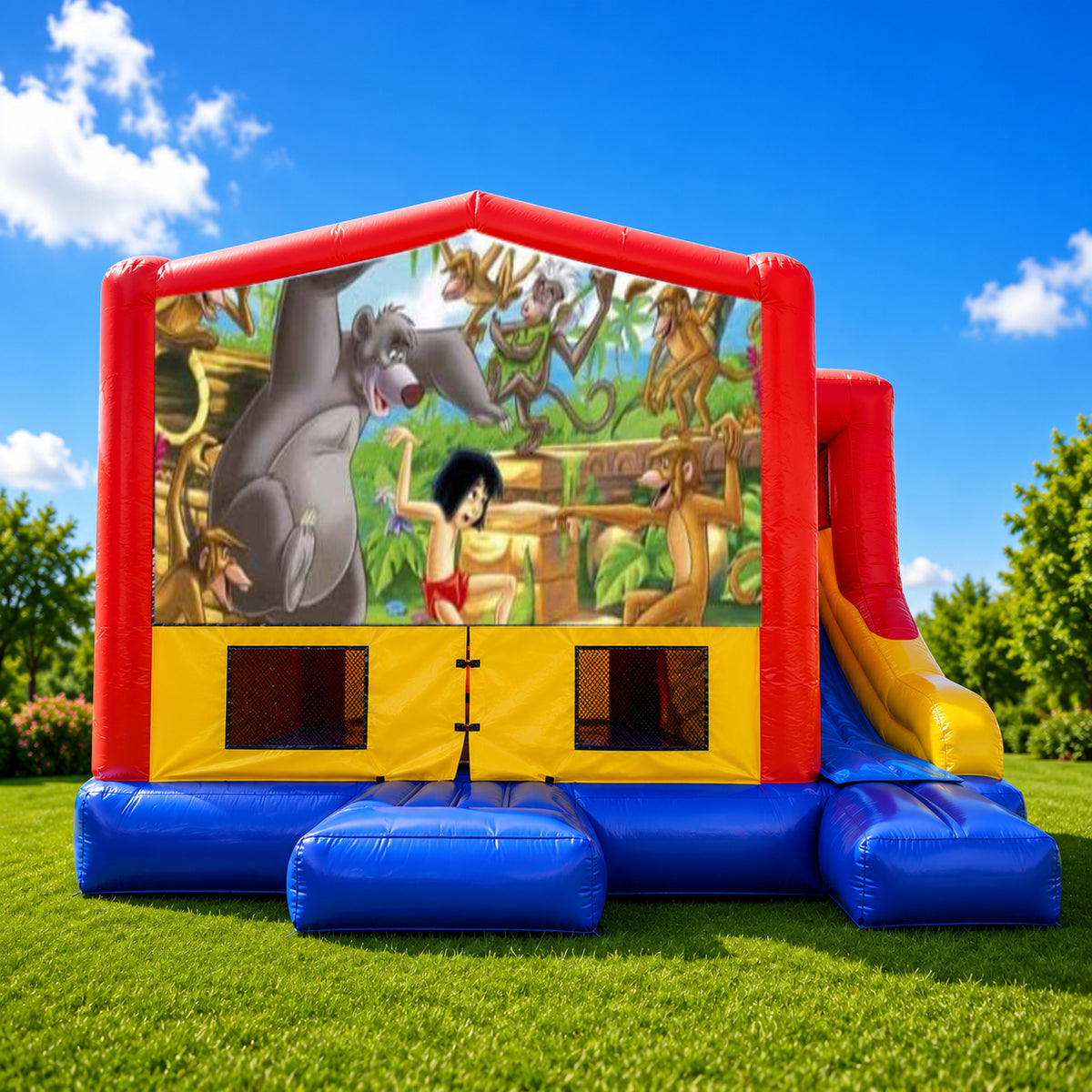 Jungle Book  Small External Slide Jumping Castle