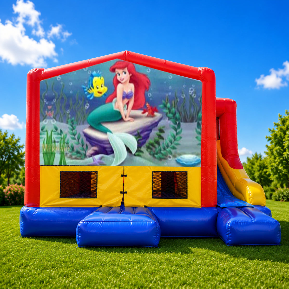 Little Mermaid Small External Slide Jumping Castle