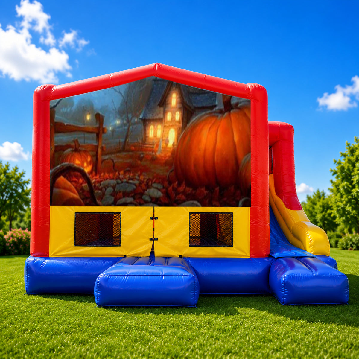 Halloween  Small External Slide Jumping Castle