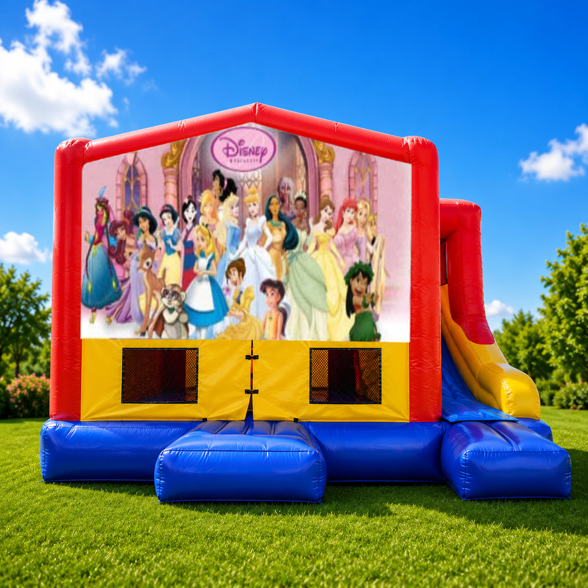 Disney Princess Small External Slide Jumping Castle