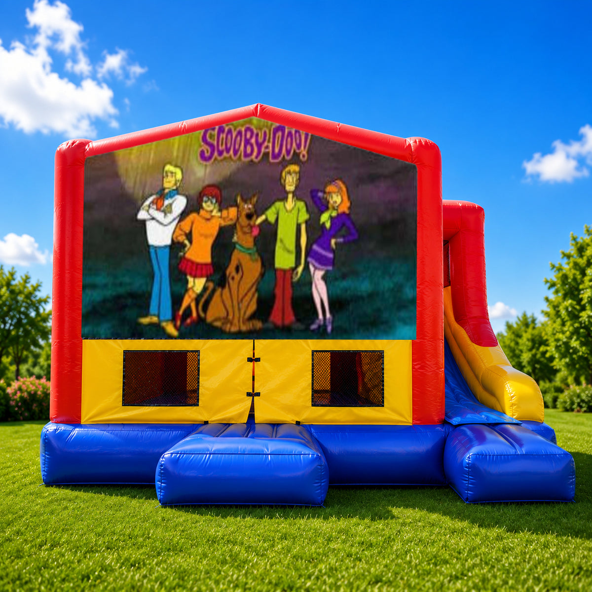 Scooby Doo Small External Slide Jumping Castle