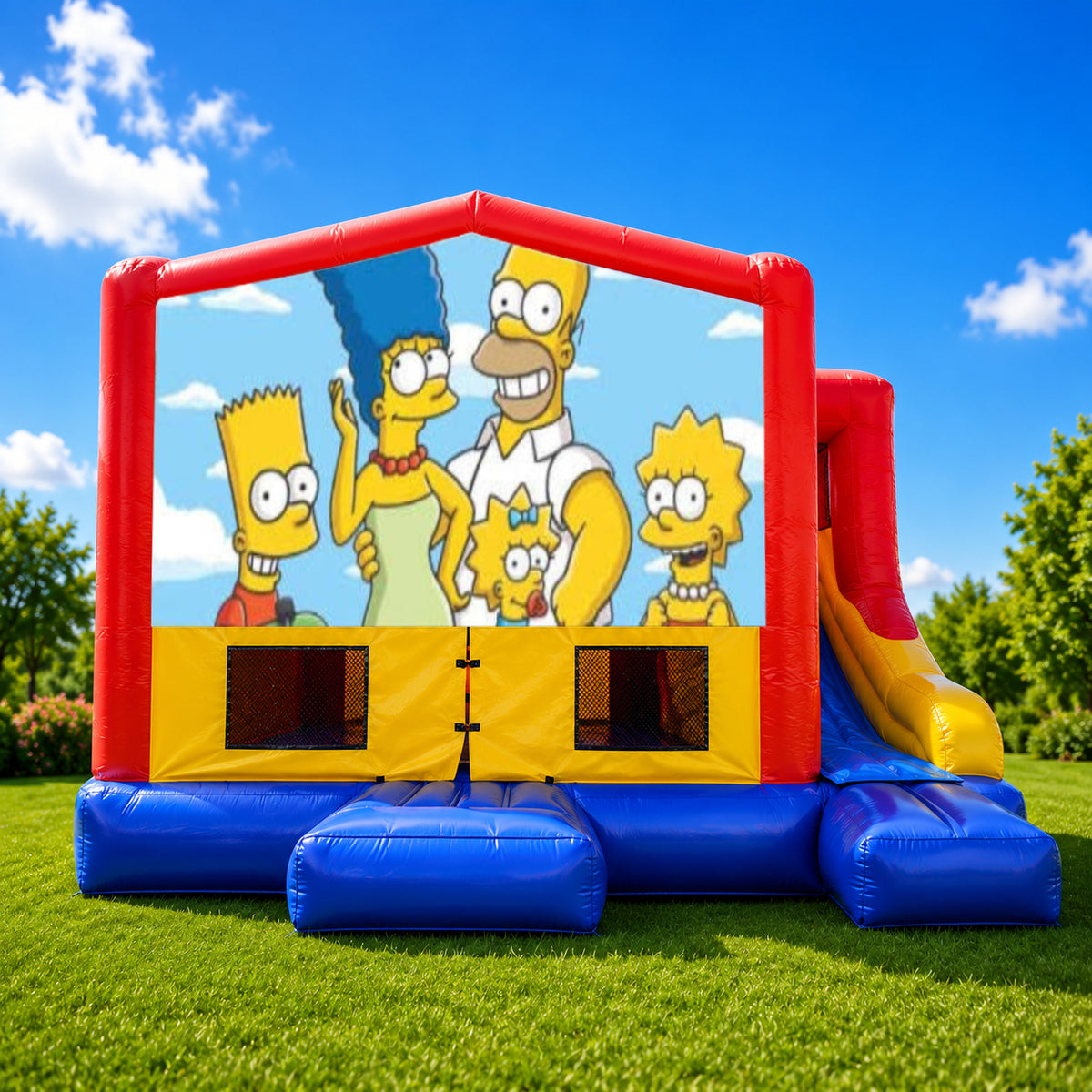 The Simpsons Small External Slide Jumping Castle
