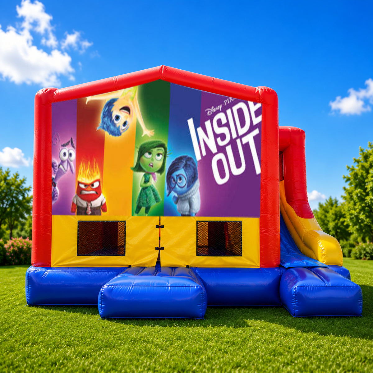 Inside Out Small External Slide Jumping Castle