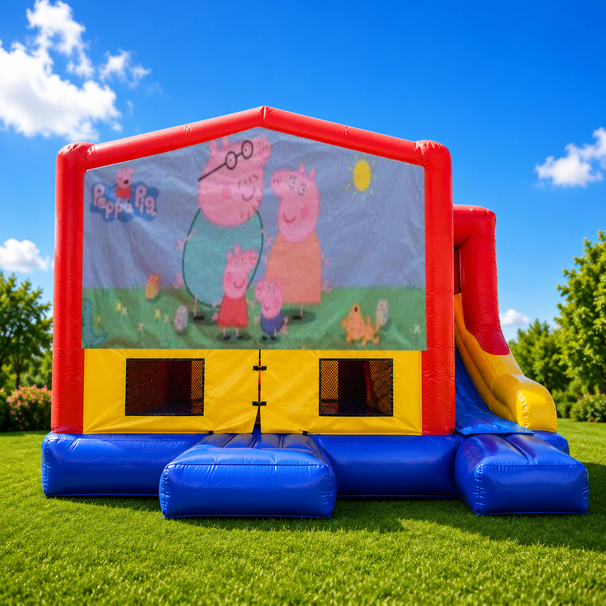 Peppa Pig Small External Slide Jumping Castle