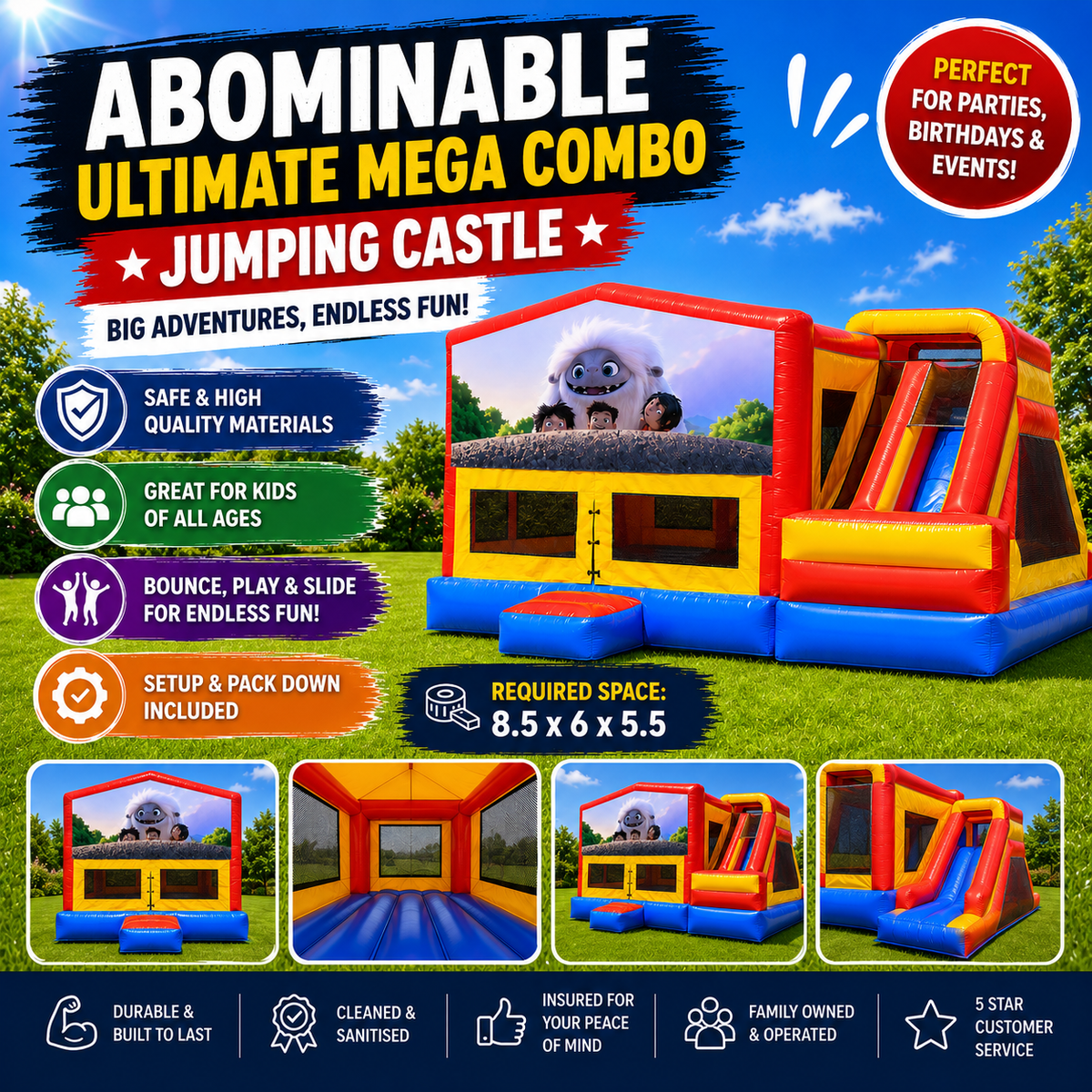 Abominable Ultimate Mega Combo Jumping Castle