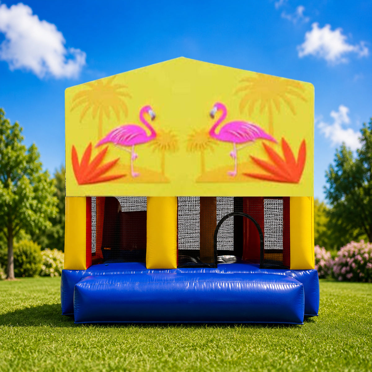 Flamingos Small Slide Jumping Castle