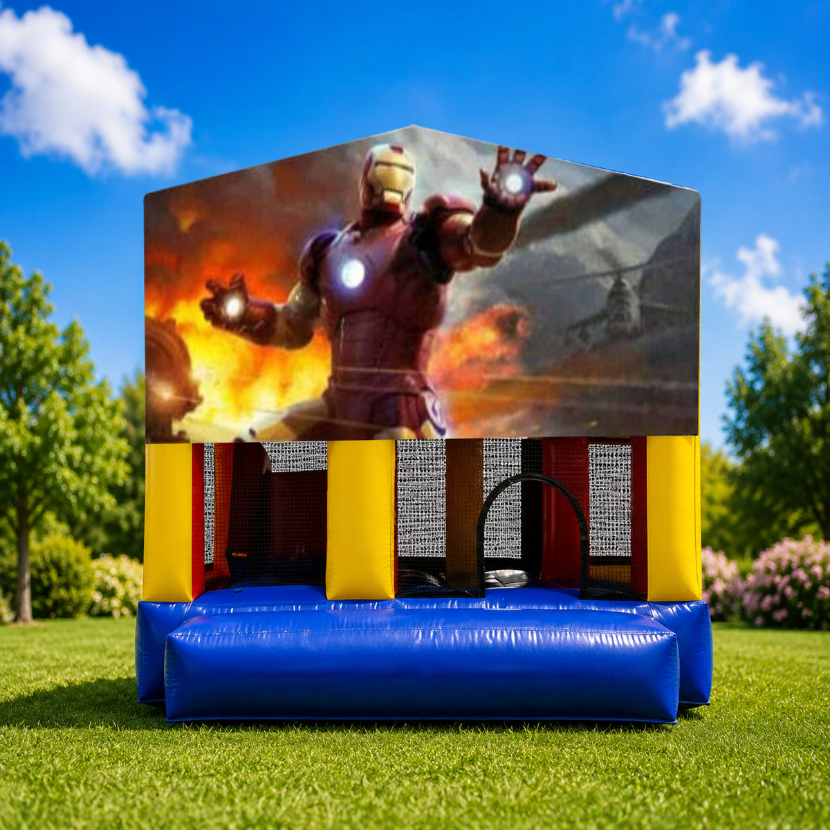 Iron Man Small Slide Jumping Castle