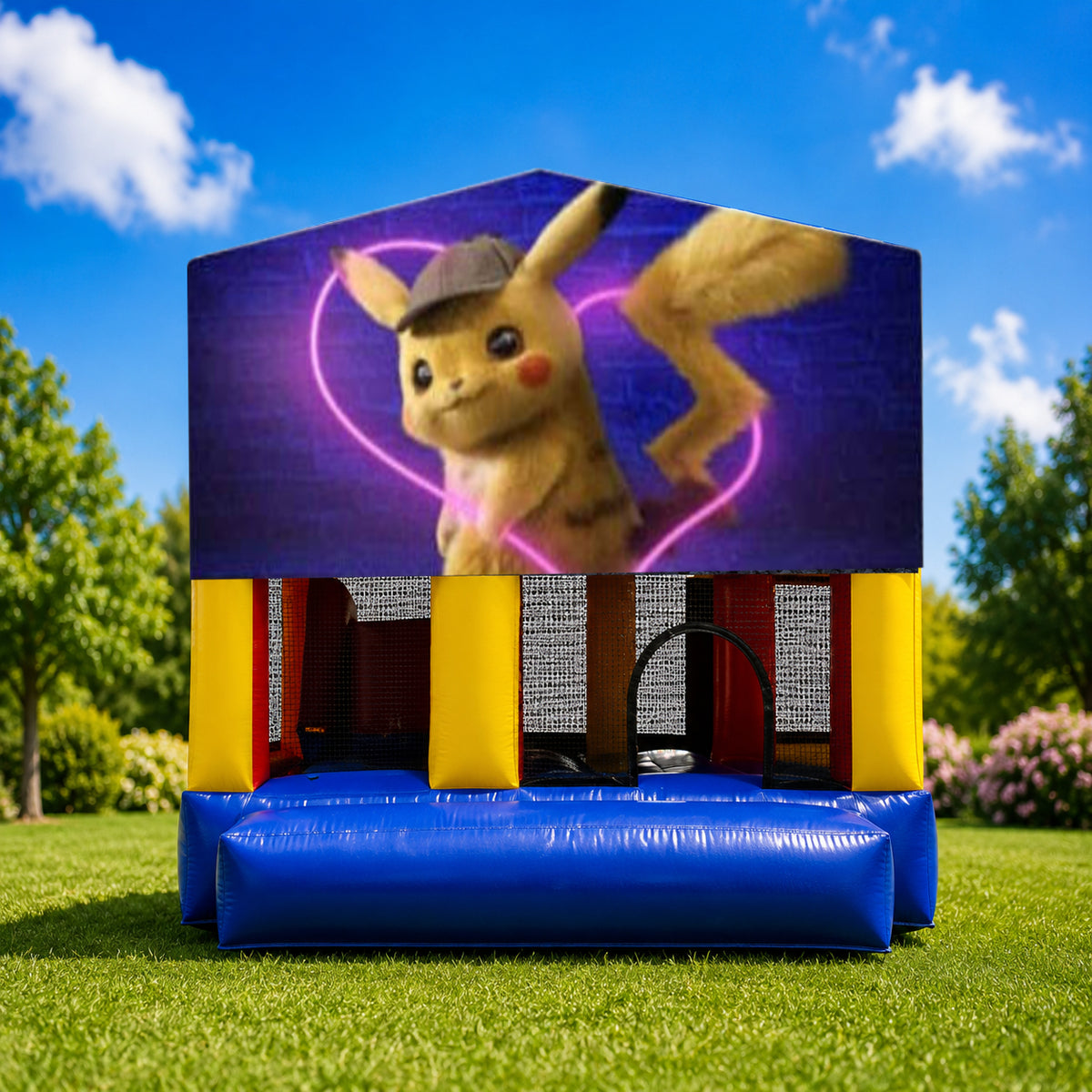 Detective Pikachu Small Slide Jumping Castle