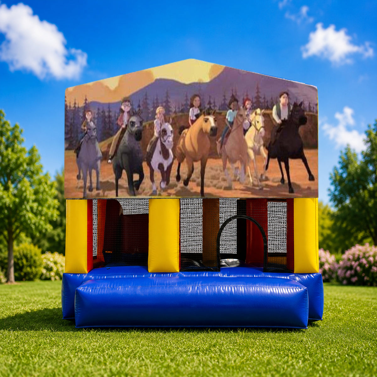 Dreamworks Spirit Small Slide Jumping Castle